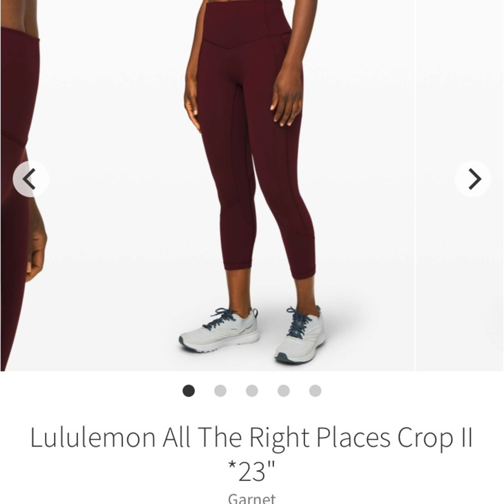 Lululemon All the Right Places Crop II leggings